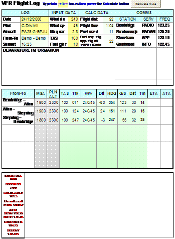 VFR Flight Planner